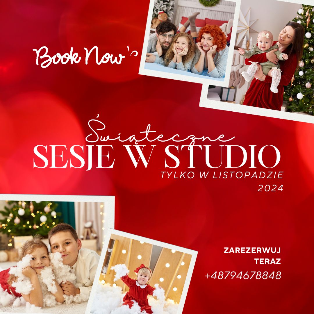 mini sesje świąteczne fleszka studio fotograficzne częstochowa fotograf